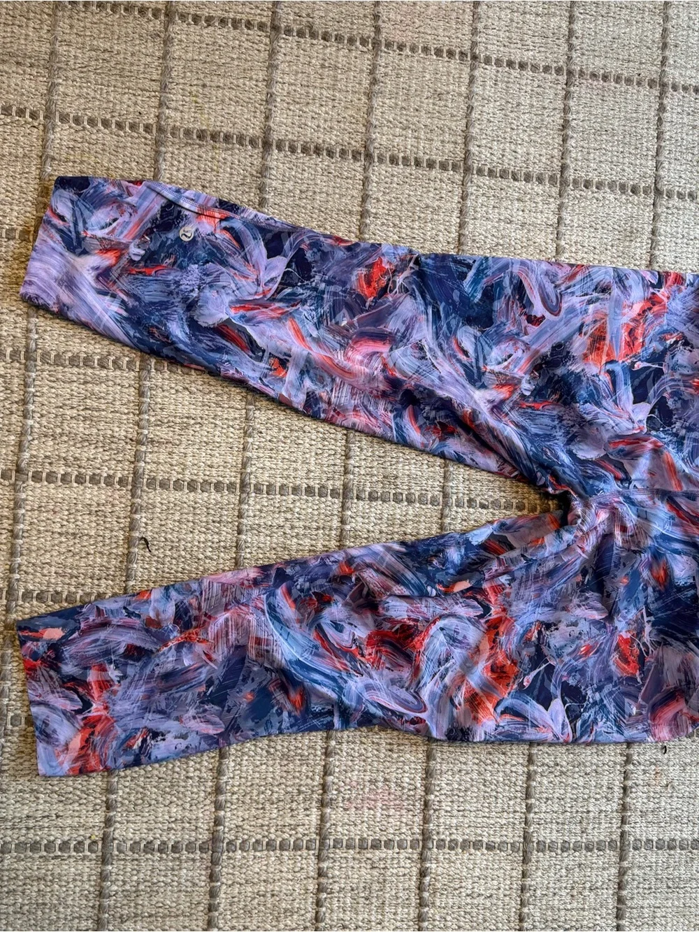 lululemon athletica Women's Abstract Print Leggings in Navy, Purple, Red